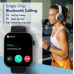 Cultsport Active T 2.01 HD Display, Single Chip BT Calling, Rotating Crown, 200 WatchFace Smartwatch (Black Strap, Free Size)